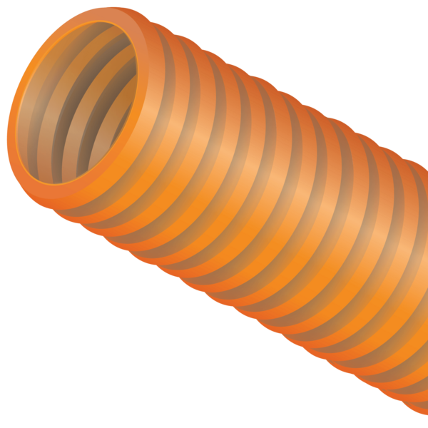 Corrugated conduit is made from HDPE and works well for short runs and in installations where flexibility is a key requirement.