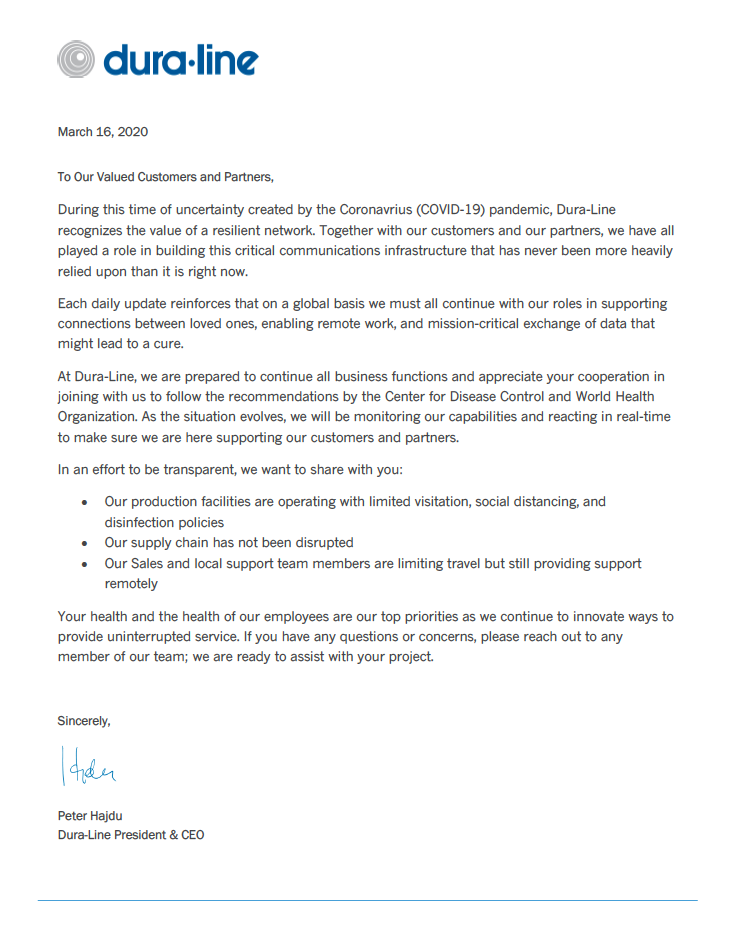 CEO Letter