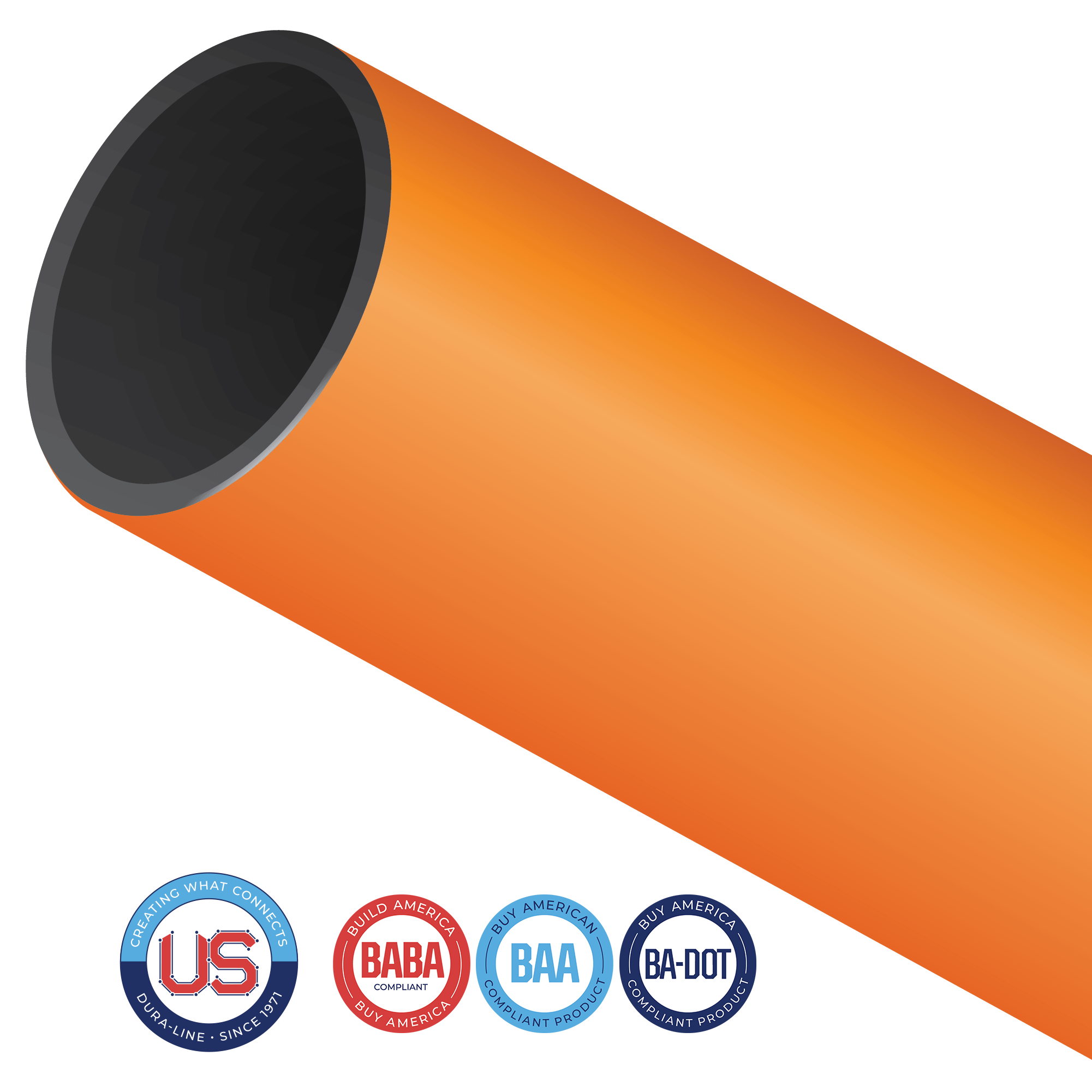 CoExtruded conduit is an ideal choice to provide visual utility or end use of conduit identification. 