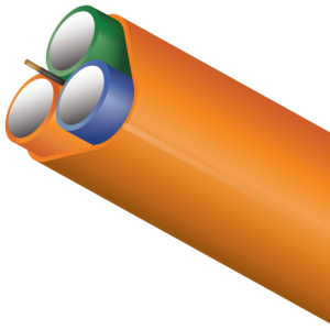 FuturePath configuration consisting of 2, 3, or 4 conduits, available in a variety of sizes and wall types. A perfect choice for customers who would like to plan for future possibilities using larger standard fiber cables