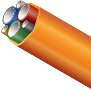 FuturePath configuration consisting of two or more different sizes of conduit and or MicroDucts. A perfect choice for customers who have needs to run micro cables and larger standard fiber cables at the same time, or would like to plan for future possibilities.