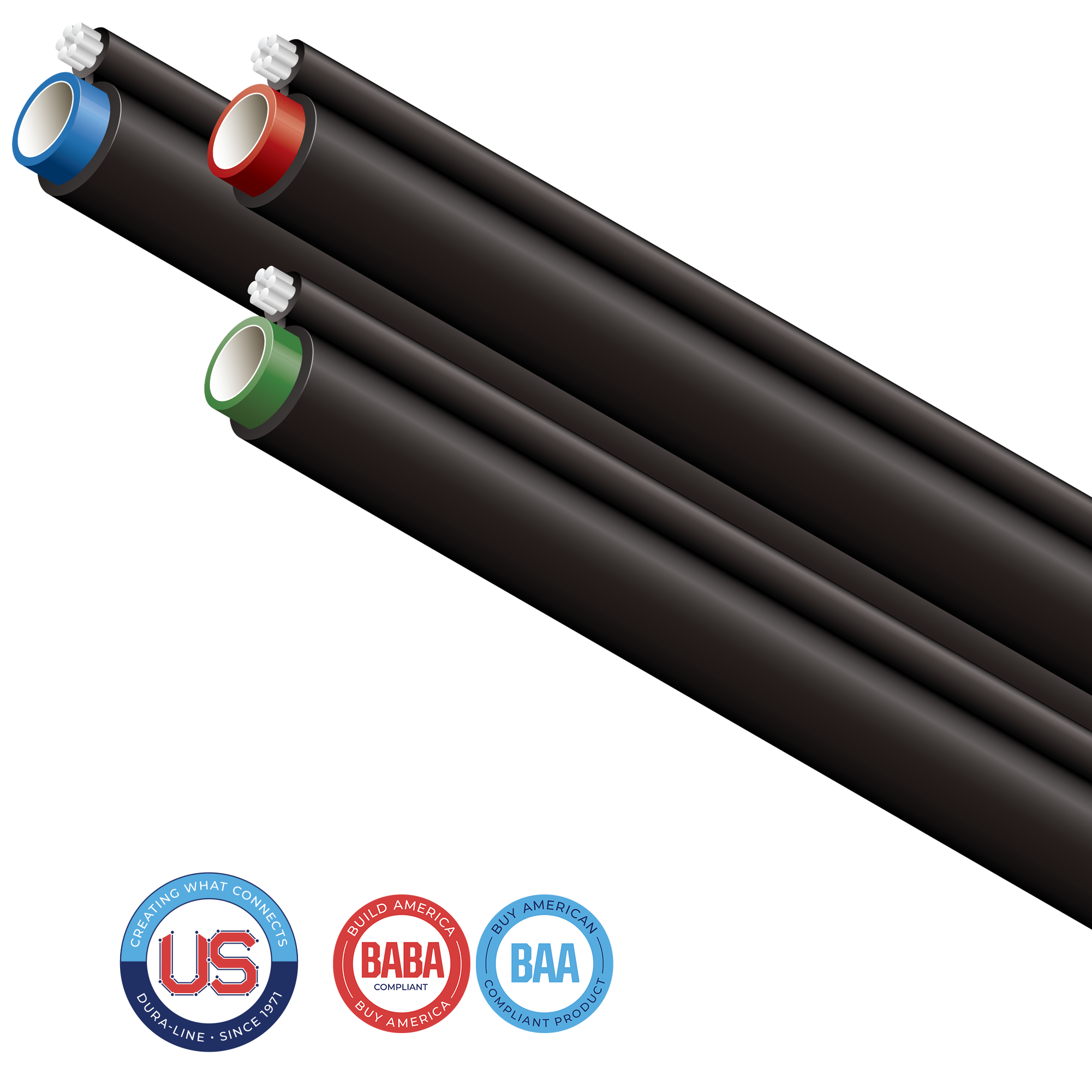Taking a fiber cable or fiber drop to a house or business has never been easier thanks to our MicroDuct Figure-8. This self-supported aerial configuration boasts a small profile and the industry standard support messenger makes the installation easy and fast. No special tools or hardware are required for installation. 