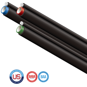 Taking a fiber cable or fiber drop to a house or business has never been easier thanks to our MicroDuct Figure-8. This self-supported aerial configuration boasts a small profile and the industry standard support messenger makes the installation easy and fast. No special tools or hardware are required for installation. 
