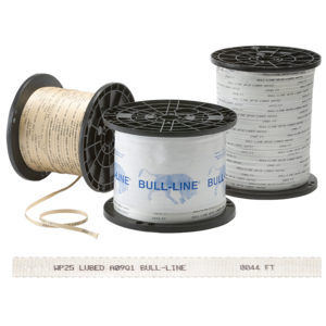 Bull-Line 100% Polyester Pull Tape provides a competitive solution for applications that require a high tensile strength and low elongation. Bull-Line Pull Tape is lightweight and has good blowability. Bull-Line Pull Tape has low burn through resistance in comparison to other brands. An added benefit of all Bull-Line Pull Tapes are the durable print and sequential markings, in both feet or meters, for accurate locating during installation. Bull-Line Pull Tape is made in the USA.