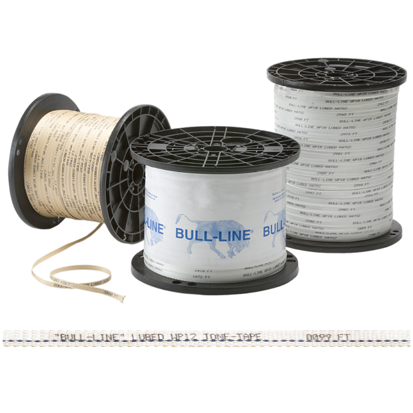 Bull-Line Locatable Tape is offered with a tracer wire for signal locating. The tracer wire is woven into Bull-Line Polyester Tape and provides a corrosion resistance conductor that is easily spliced in the field. Bull-Line Locatable Tape is made in the USA.