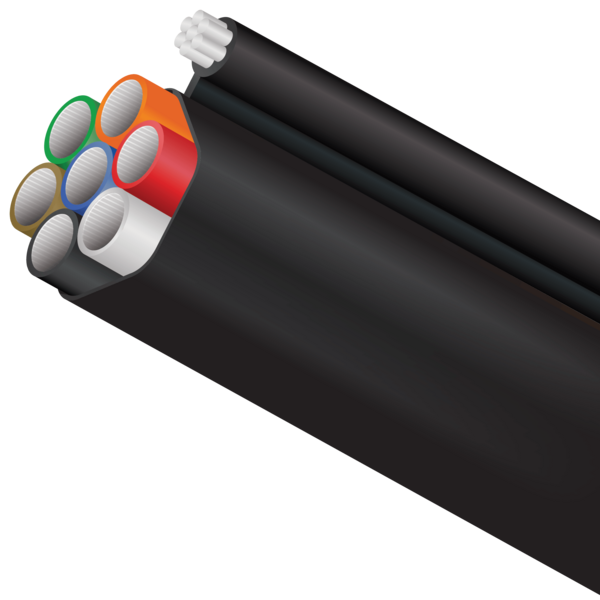 For a fast installation and the lowest deployment cost, nothing beats FuturePath Figure-8. Constructed with factory bundled MicroDucts and a polyethylene oversheath that incorporates a 1/4" Extra High Strength Galvanized Steel Strand.
