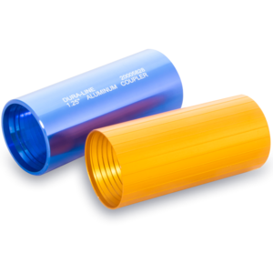 Reverse-threaded aluminum coupler. Tapered threads accommodate a wide range of conduit ODs within a given conduit size. Also available in a Riser/Plenum rated version.