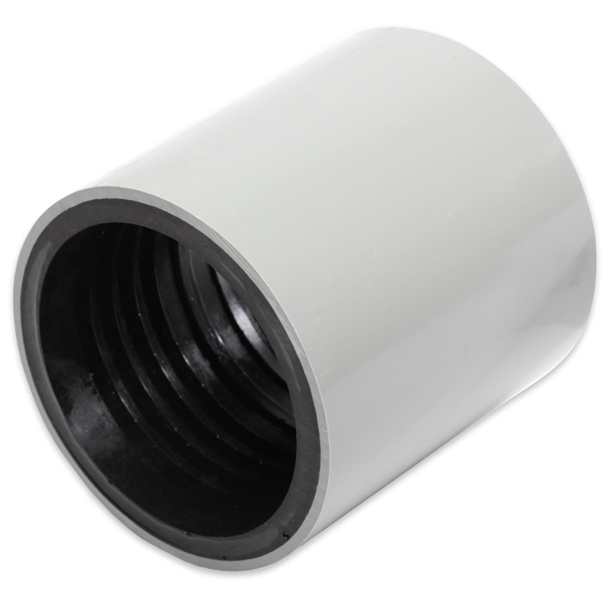 A low-cost push-on coupler with a molded rubber gripping insert. Can be used on HDPE, PVC, Fiberglass (FRE), and metal conduit. Transition couplers are used to join ducts with different outside diameters.