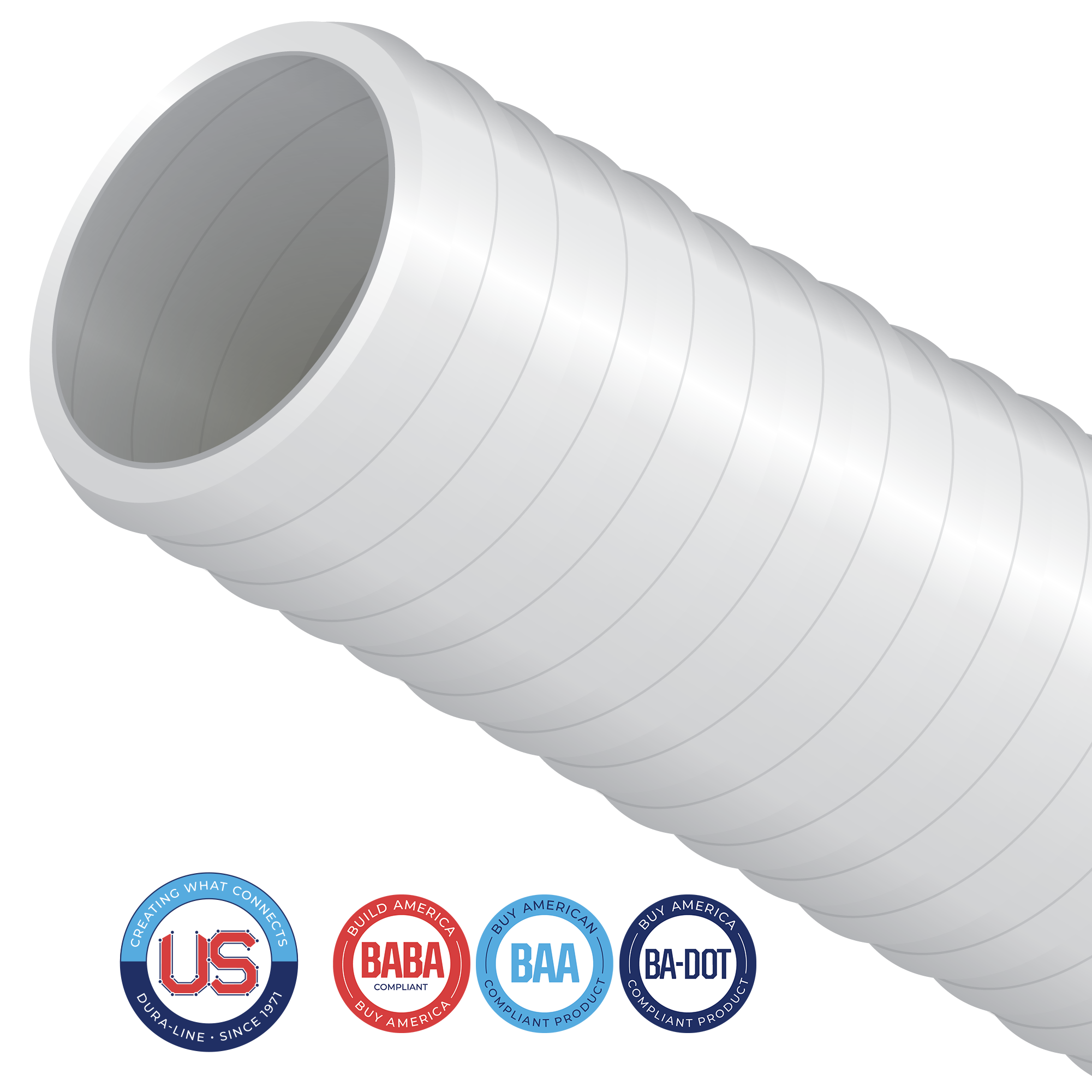 UL Flex Duct is a flexible PVC duct that eliminates the need for special preformed bends. Sizes 1/2" - 4" are UL listed, UV resistant, and offer excellent cable protection from ground line to meter/service box