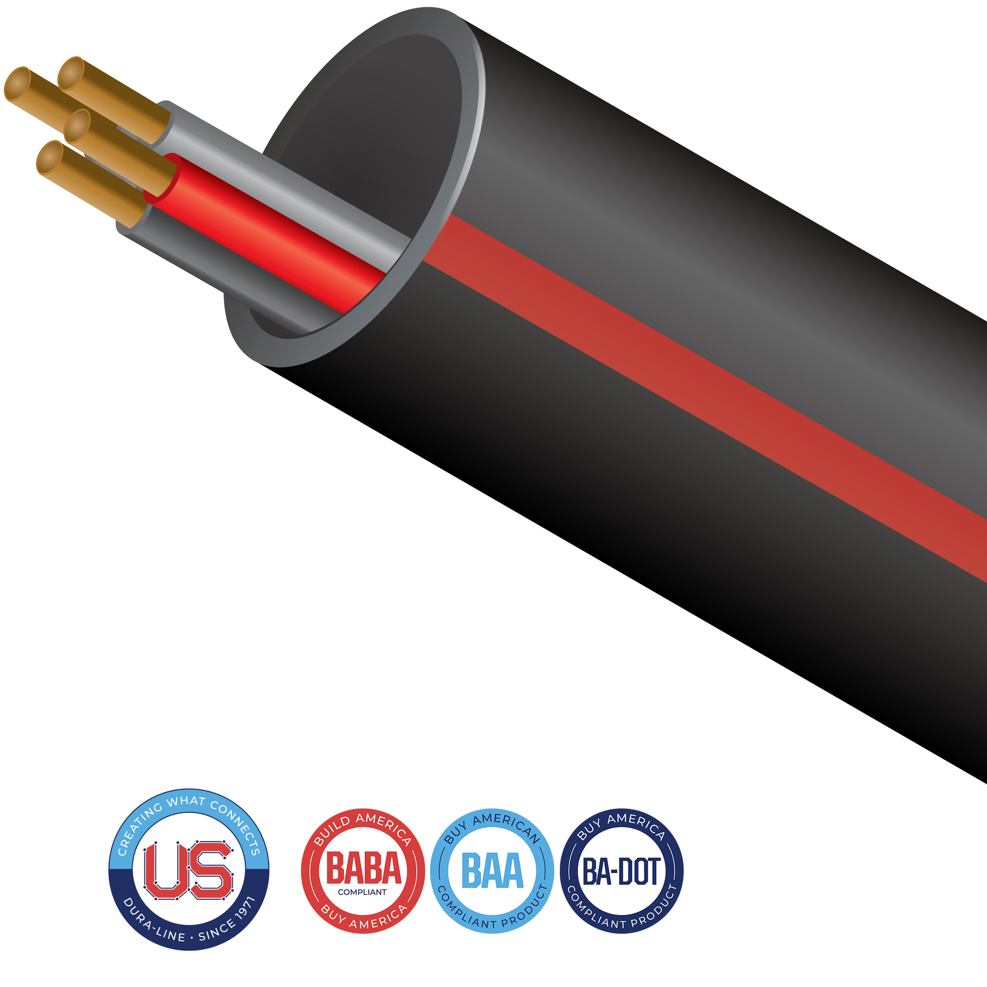With Cable-in-Conduit (CIC), your choice of cable is factory pre-installed allowing for one-step placement of conduit and cable. 