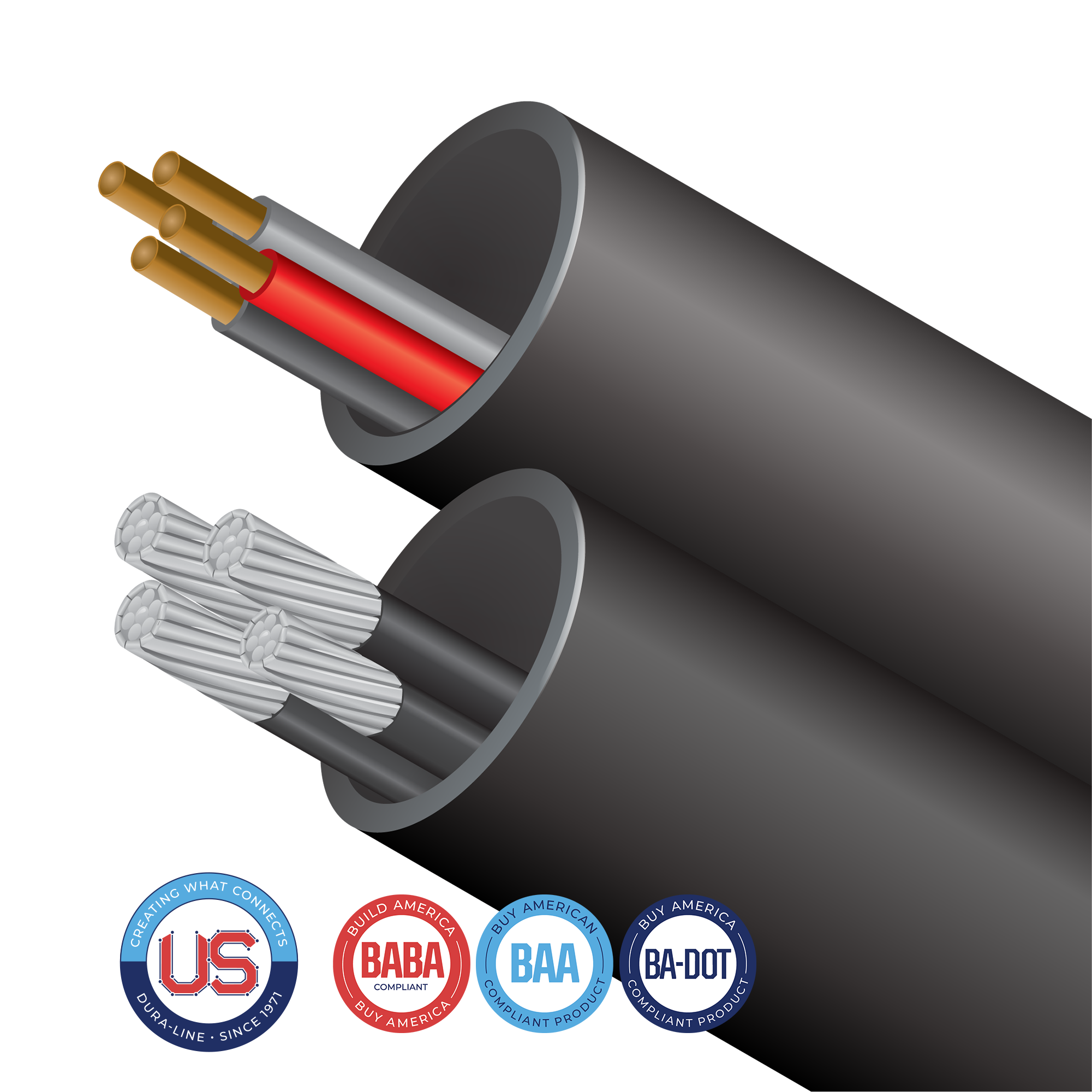 With Cable-in-Conduit (CIC), your choice of cable is factory pre-installed allowing for one-step placement of conduit and cable. 