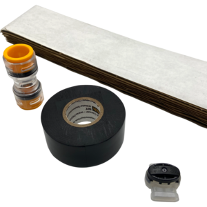 FuturePath Splice Kits provide all the necessary components to join segments of FuturePath.  Kits include correct size of sleeve, couplers, sealant strips, vinyl tape and locate wire connector. 