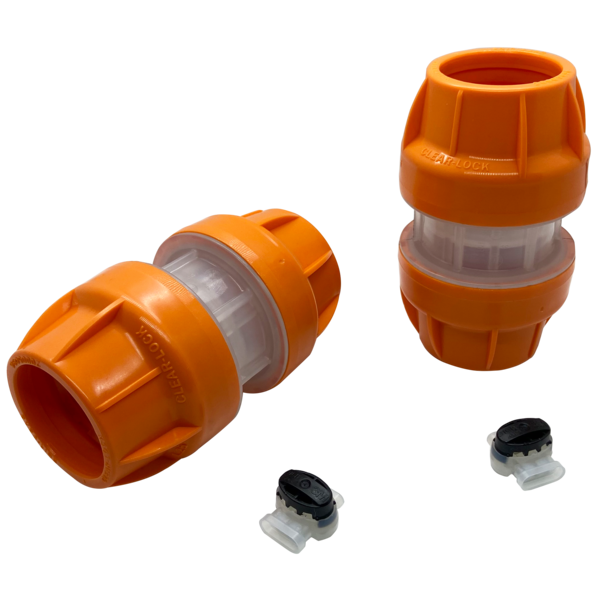 The Clear-Lock Couplers and PinPoint Splices in one simple package. All the advantages of the Clear-Lock couplers with water-tight connectors for the PinPoint locatable duct in one simple kit. A 2.50" kit is also available with our new Redi-Lock coupler.