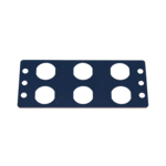 MDS Bulkhead Plate L-Type 6 Position 8.5mm 1 Slot