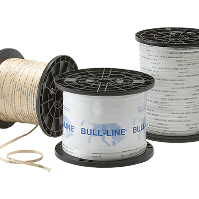 Choose from Woven Polyester, Woven or Aramid Bull-Line Pull Tape. Available in pull strengths from 500lb – 2,500lb tensile strengths. Bull-Line Pull Tape can be pre-installated into conduit. Test results prove that Bull-Line is superior when compared to competitor brands. 