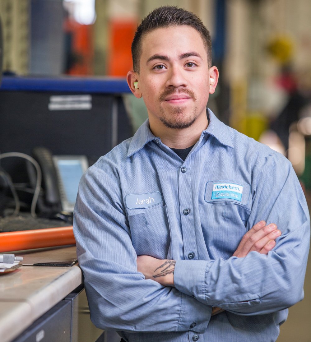 <p>Jerah Perez, Extrusion Lead Operator, North Salt Lake City, UT</p>